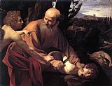 Caravaggio Canvas Paintings - The Sacrifice of Isaac